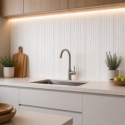 Yurtbay Seramik Hudson Motion White Parlak (30x60cm) - YURTBAY SERAMİK