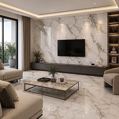 Yurtbay Seramik Invisible Marble Gri Sırlı Granit (30x60cm) - YURTBAY SERAMİK
