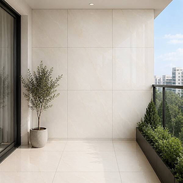 Yurtbay Seramik Kristal Kemik Polished Sırlı Porselen (60x60cm) - 1