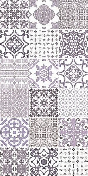 Yurtbay Seramik Modus Lila Dekor (30x60cm) - 1