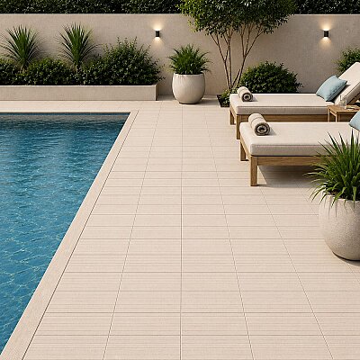 Yurtbay Seramik Poolside Fildişi Sırlı Granit Mat (50x50cm) - YURTBAY SERAMİK