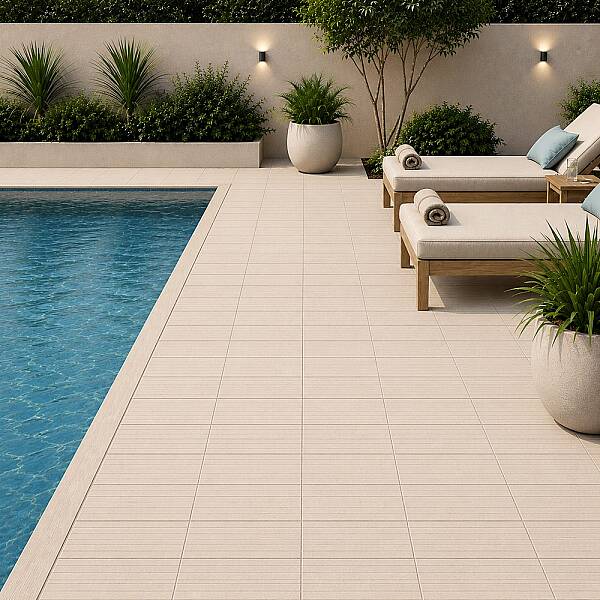 Yurtbay Seramik Poolside Fildişi Sırlı Granit Mat (50x50cm) - 1