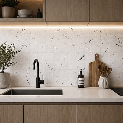 Yurtbay Seramik Roxette Beyaz Parlak (30x60) - YURTBAY SERAMİK