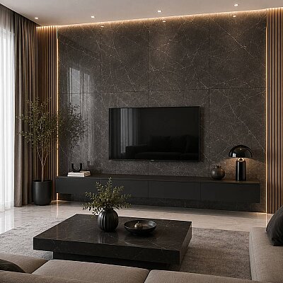 Yurtbay Seramik Sterlina Asphalt Polished Rek. (60x120cm) - YURTBAY SERAMİK
