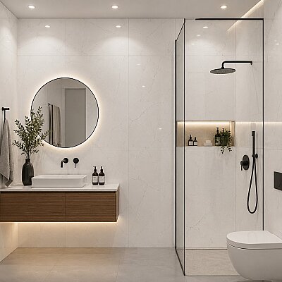 Yurtbay Seramik Sterlina Beyaz Polished Sırlı Porselen (60x120cm) - YURTBAY SERAMİK