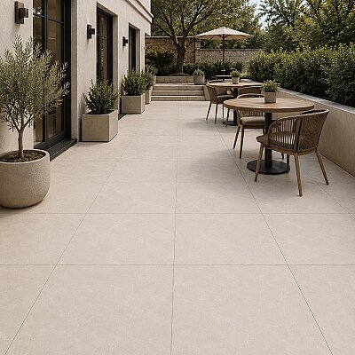 Yurtbay Seramik Sterlina Fildişi Polished Sırlı Porselen Mat (60x60cm) - YURTBAY SERAMİK