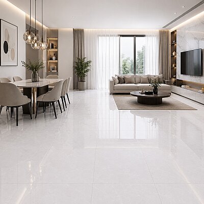 Yurtbay Seramik Sterlina Silver Polished Sırlı Porselen (60x60cm) - YURTBAY SERAMİK