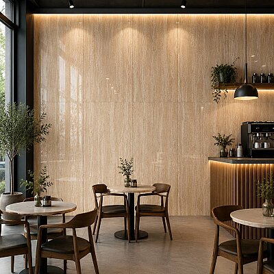 Yurtbay Seramik Travertino Roma Kum Polished Rek. Por. (60x120cm) - YURTBAY SERAMİK